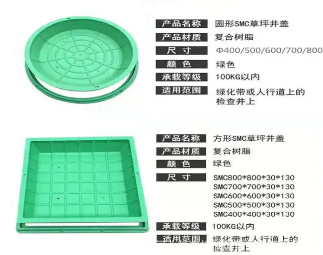 陇西树脂复合种植井盖展示